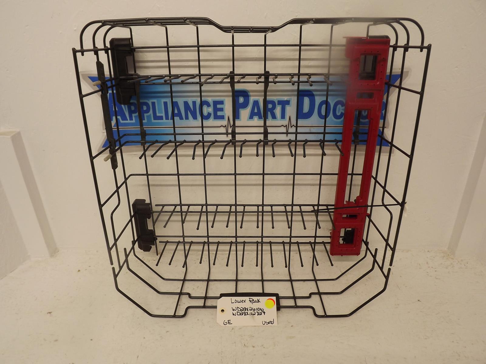 GE Dishwasher WD28X26106 WD28X22827 Lower Rack Used GE Dishwasher WD28X26106 WD28X22827 Lower Rack Used